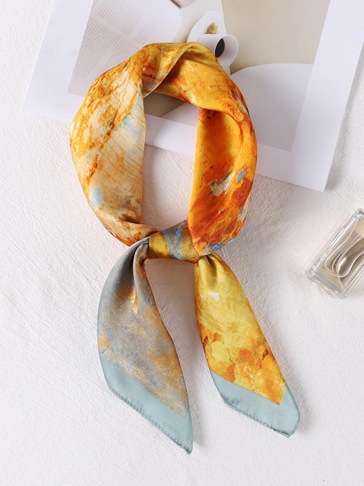 Sharon Landscape Print Headscarf-Sunfere