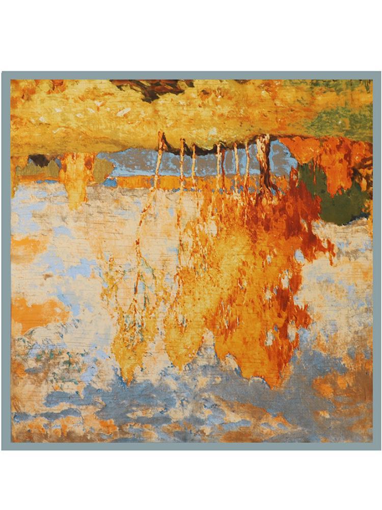 Sharon Landscape Print Headscarf-Sunfere