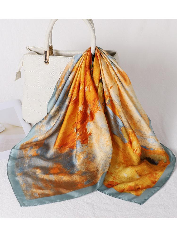 Sharon Landscape Print Headscarf-Sunfere