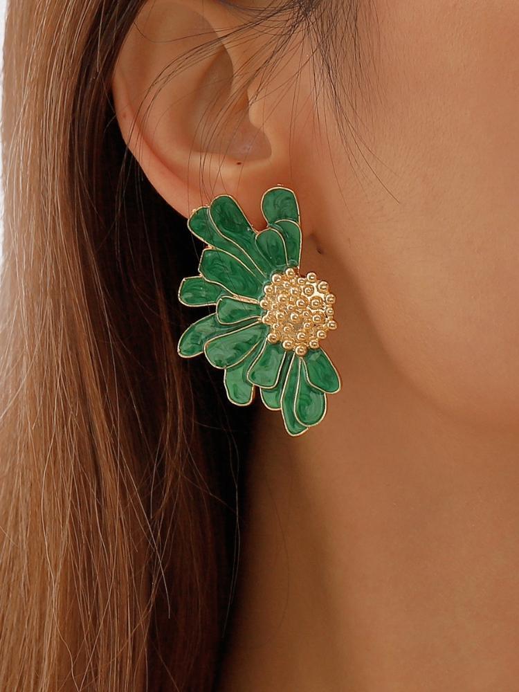 Sibyl Demi-flower Earrings-Sunfere