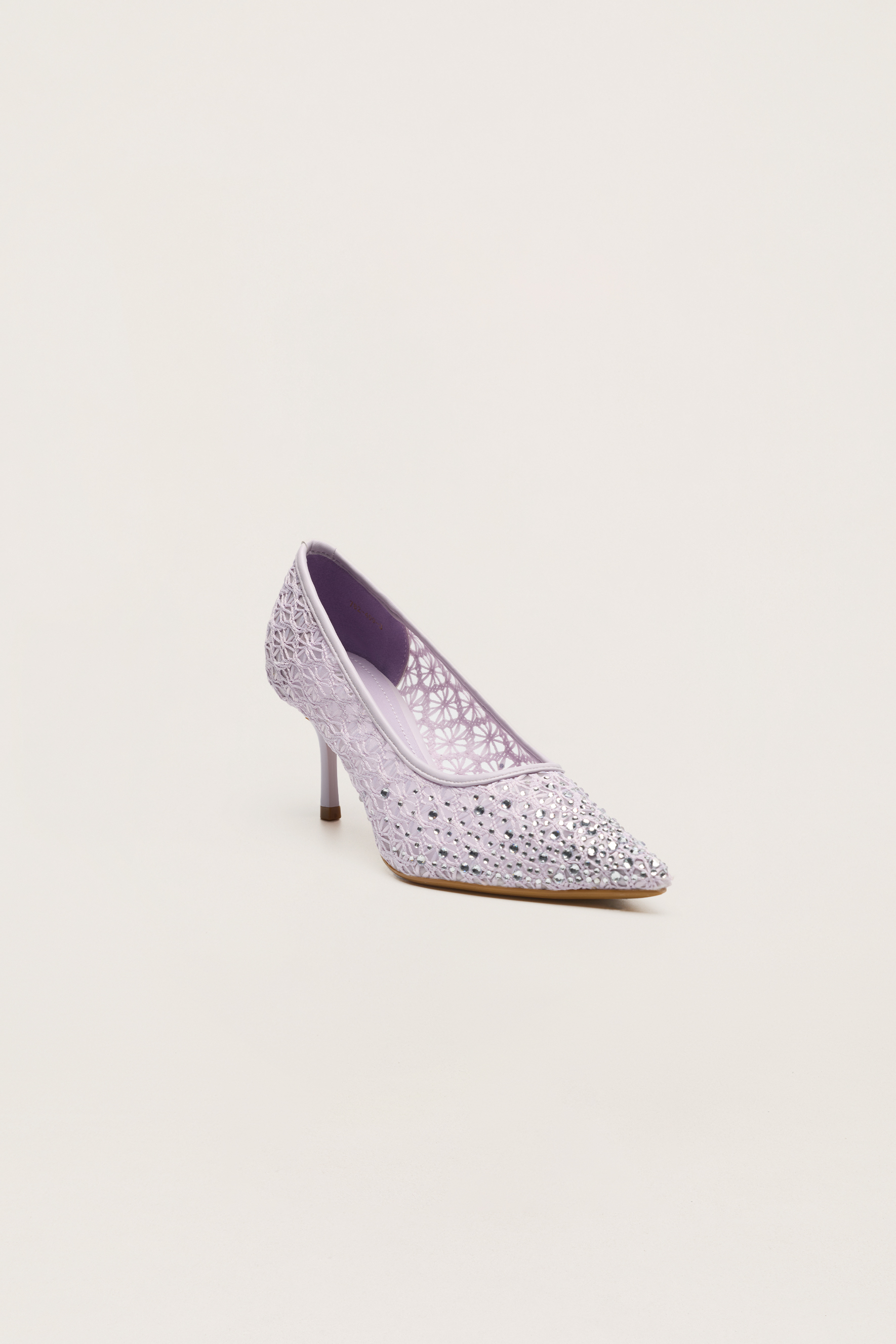 Written In Love Viola Rhinestone Floral Pointed Toe Pumps