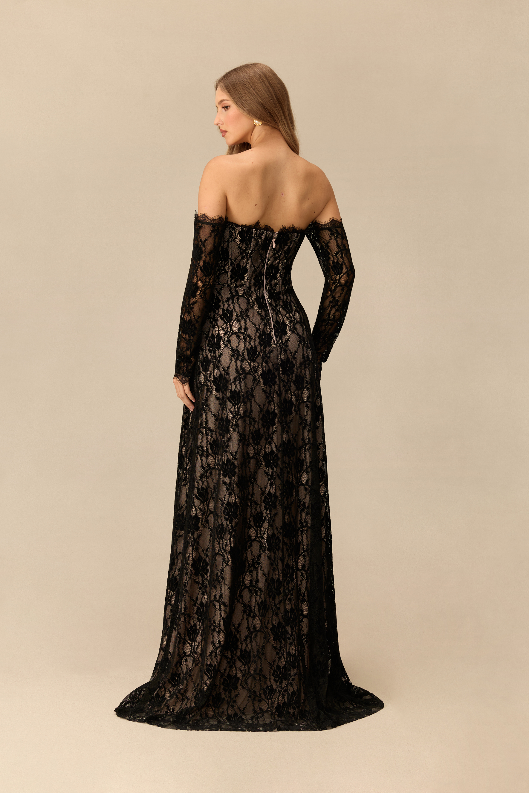 Unforgettable You Floral Lace Off Shoulder Maxi Dress