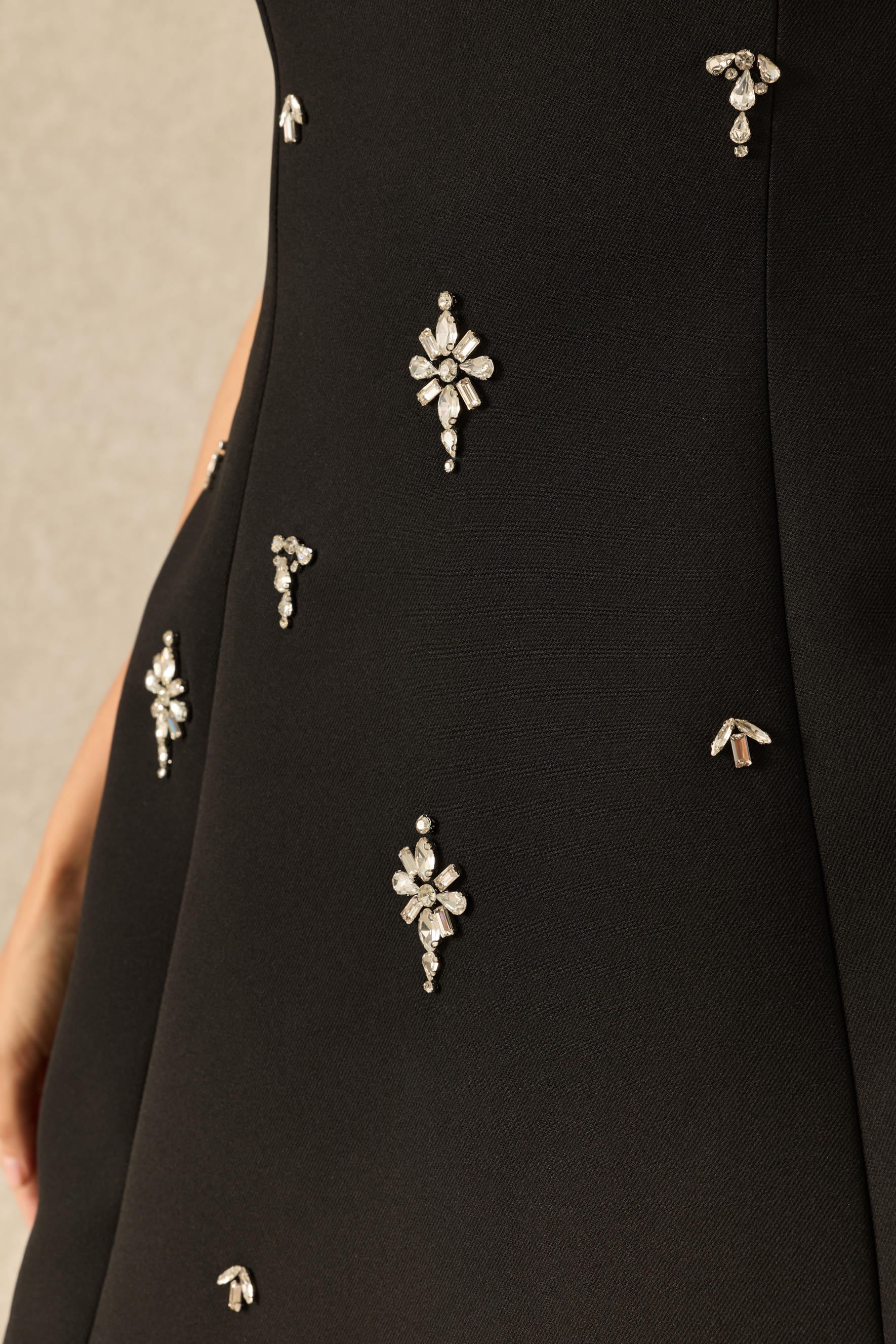 Social Favorite Bow Embellished Tulle Trim Mini Dress