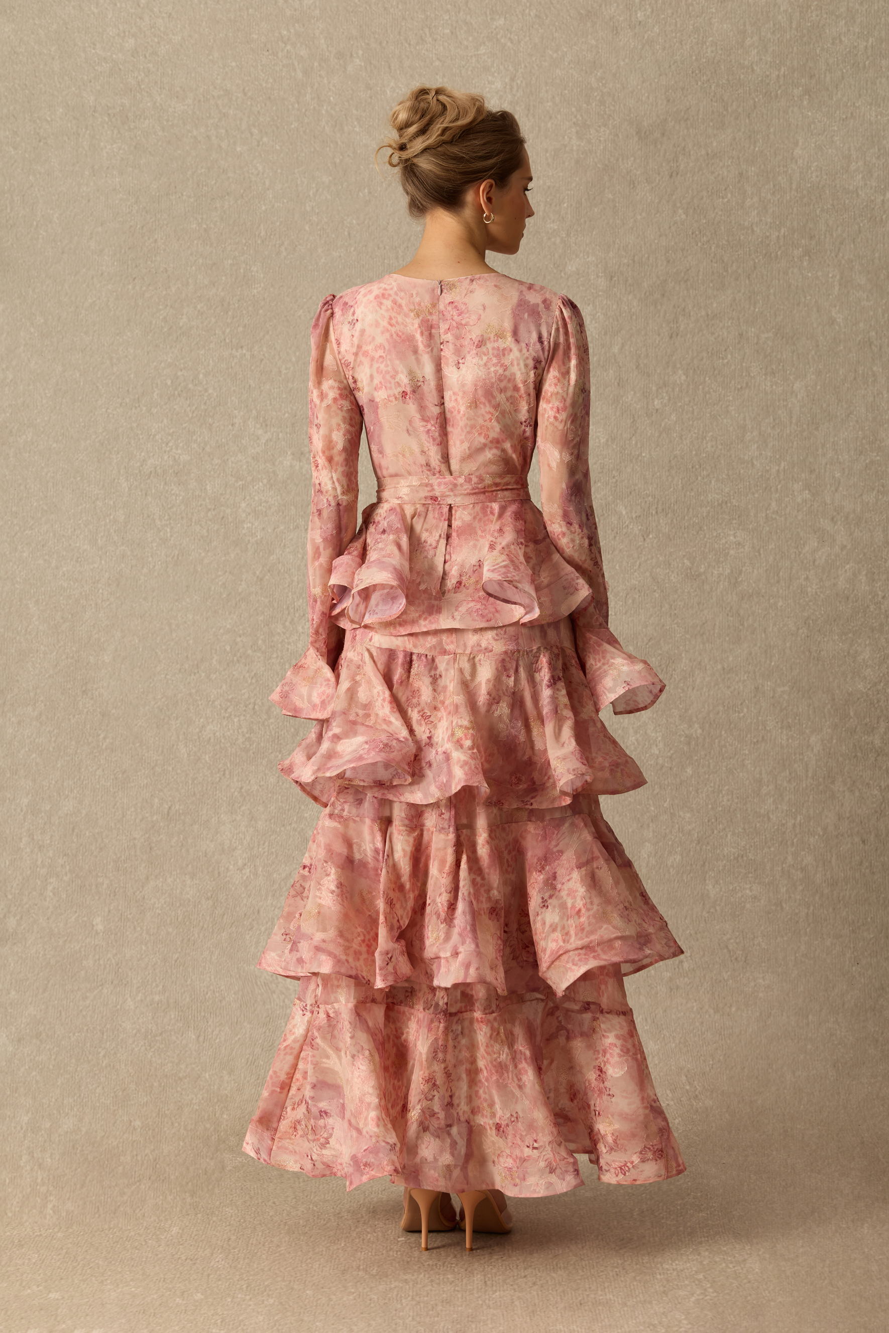 Spring Story Floral Print Tiered Ruffle Maxi Dress