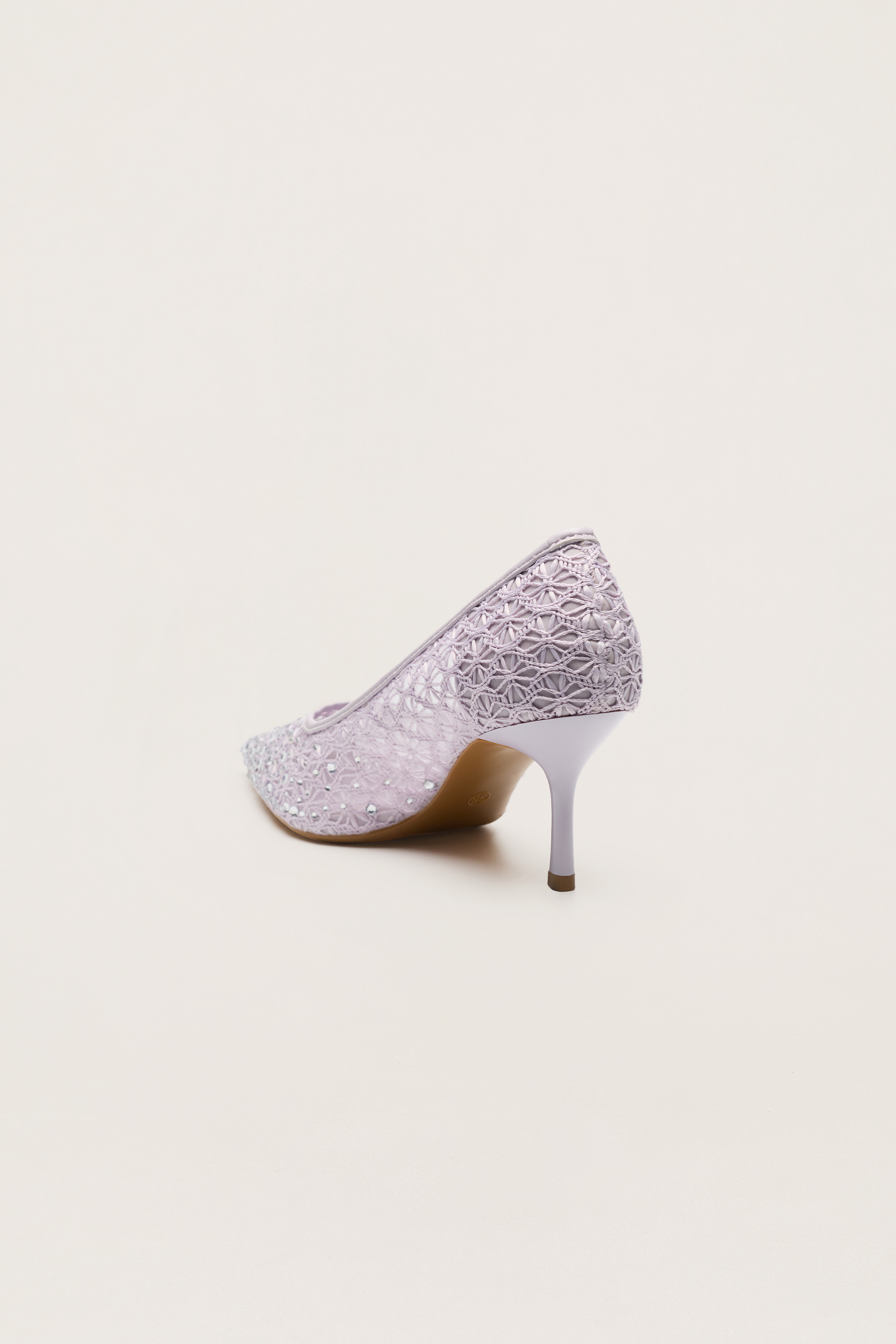 Written In Love Viola Rhinestone Floral Pointed Toe Pumps