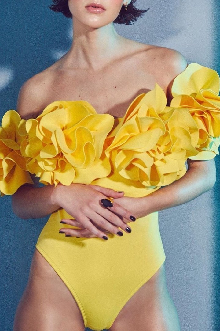 Susan Sculpt Flower Two-pieces Swim Set-Sunfere