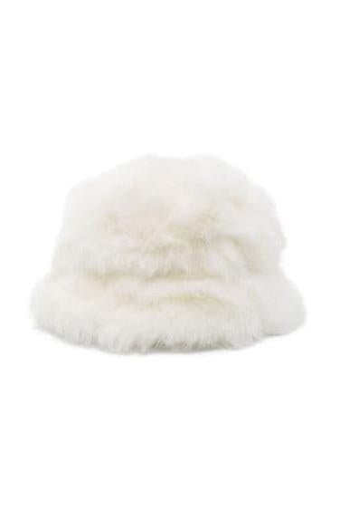 accessories-Susie Furry Teddy Bucket Hat-SA00612052005-White-One Size - Sunfere