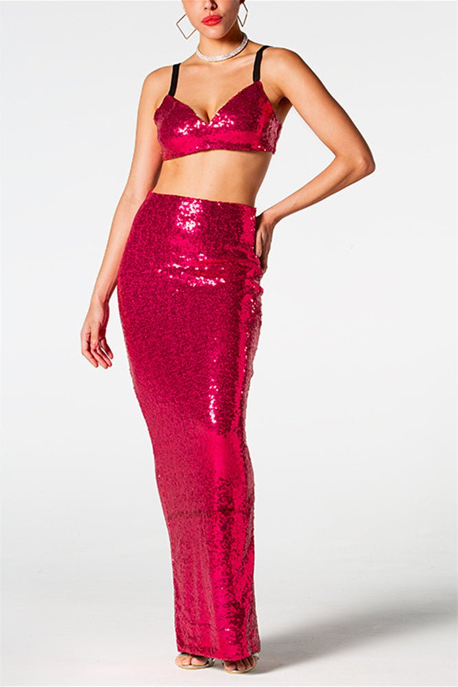 Sylvia Sequin Two-pieces Set-Sunfere