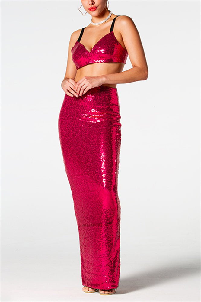 Sylvia Sequin Two-pieces Set-Sunfere