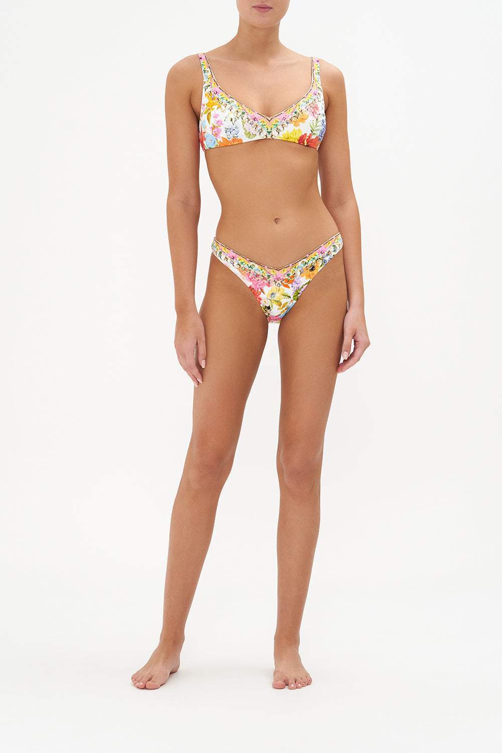 Thalia Printed Three-pieces Bikini Set-Sunfere