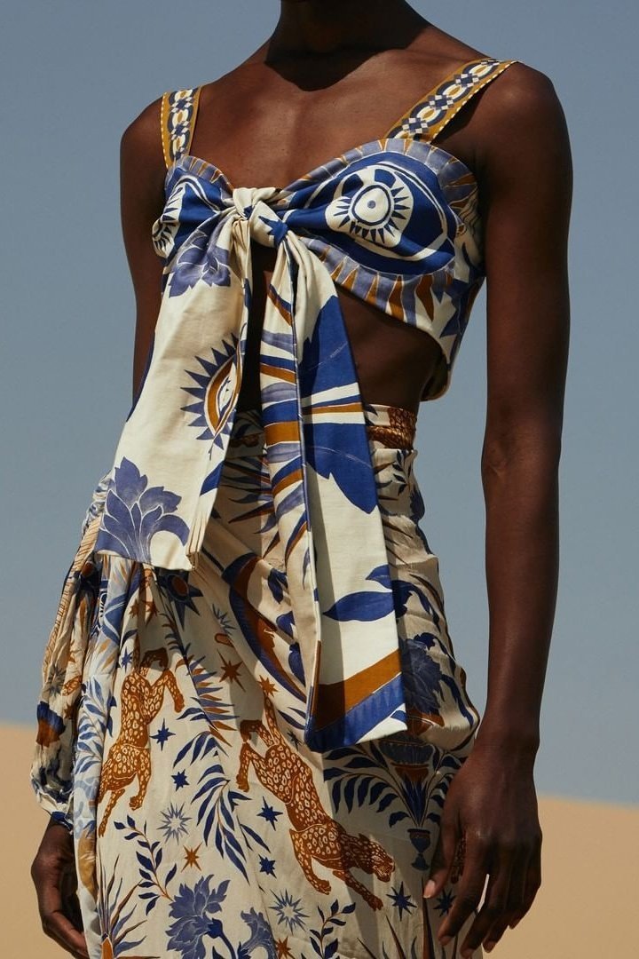 Thelma Printed Three-piece Swim Set-Sunfere