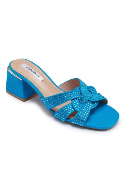 shoes-Trixie Diamante Suede Mules-SSH00603292564-Blue-37 - Sunfere