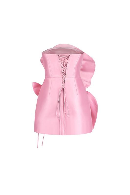 dresses-Venus Flowers Strapless Mini Dress-SD00603182460-Pink-S - Sunfere