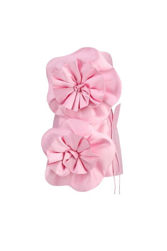 Venus Flowers Strapless Mini Dress-Sunfere