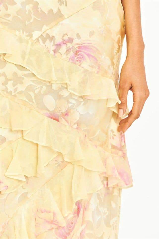 dresses-Virginia Floral Ruffle Maxi Slip Dress-SD00605162810-Yellow-S - Sunfere