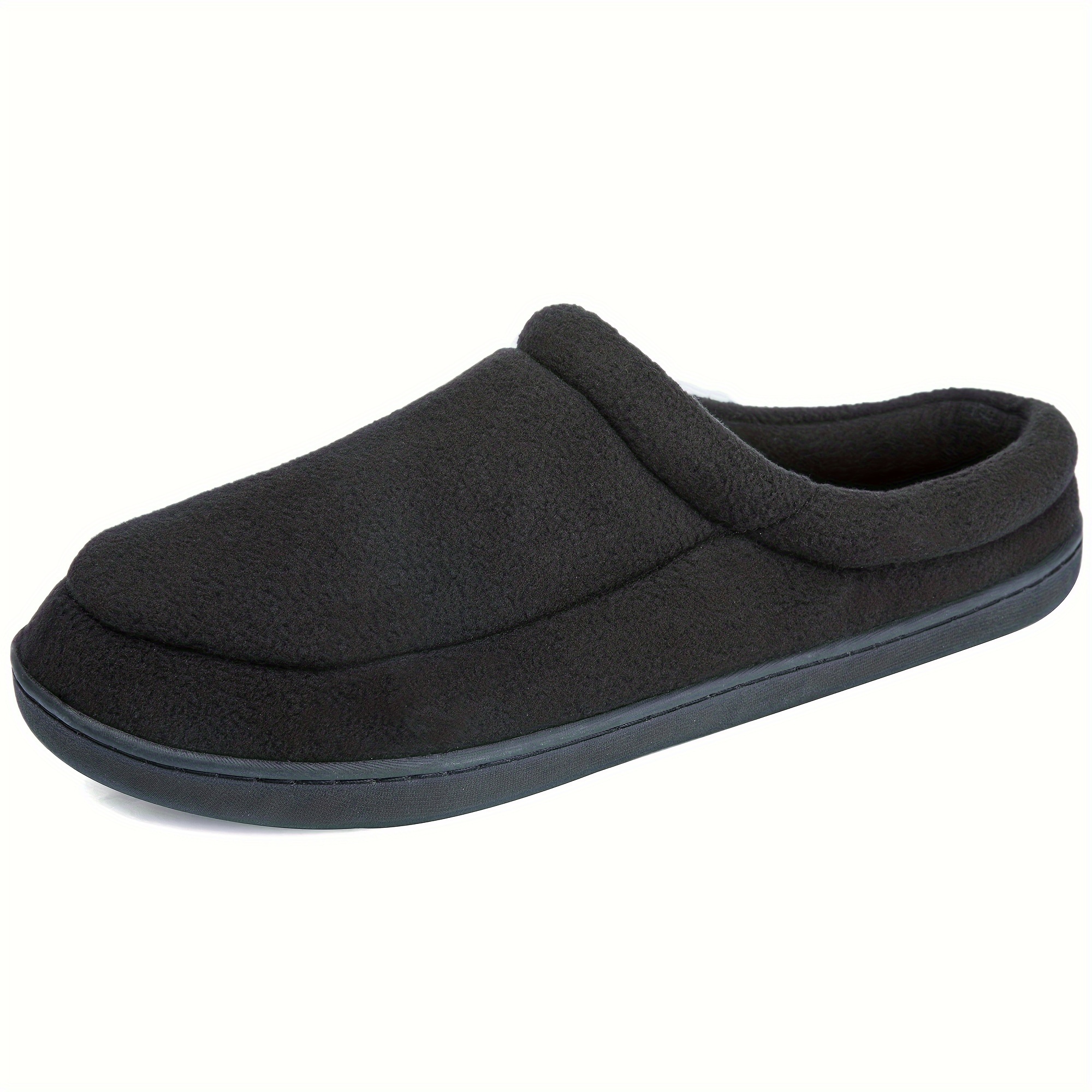 home slippers cozy house slippers anti skid slip on shoes indoor for men winter shoes plus sizes available details 3