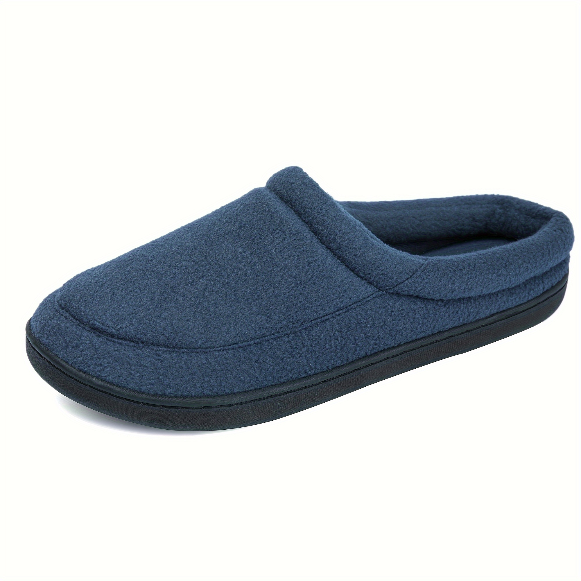 home slippers cozy house slippers anti skid slip on shoes indoor for men winter shoes plus sizes available details 4