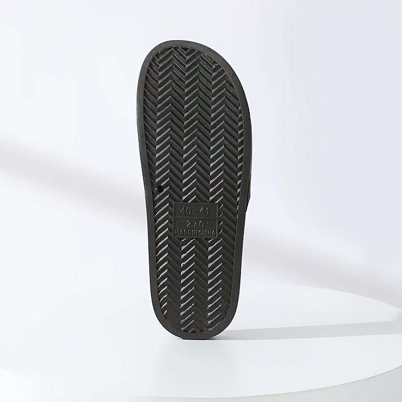 mens color block upper slides casual non slip slippers open toe shoes for indoor outdoor beach shower spring and summer details 4