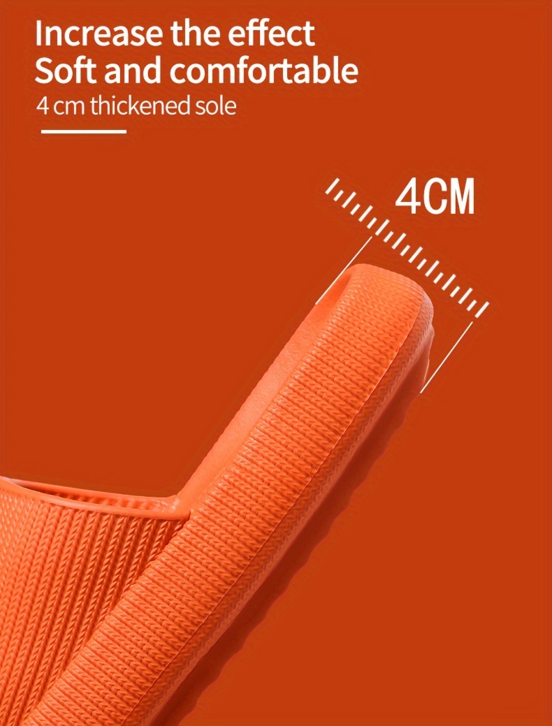 mens solid eva slides non slip quick drying open toe slippers for indoor walking mens bathroom shoes details 5