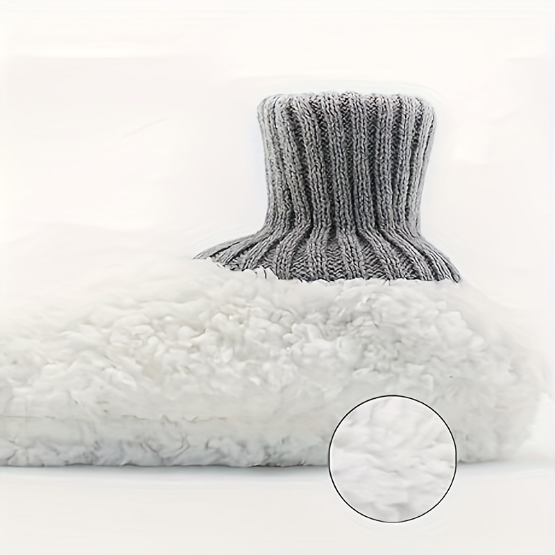 mens socks slipper soft cozy thick house indoor boot sock shoes with anti skid bottom soles spring autumn and winter details 4