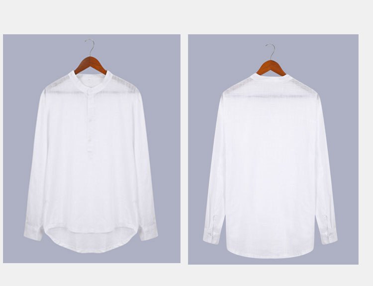 classic design cotton boat neck henley shirt mens casual fit vintage style long sleeve top for spring fall details 2