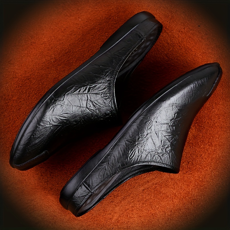 mens slip on mules casual walking slippers outdoor backless loafers open back shoes details 5