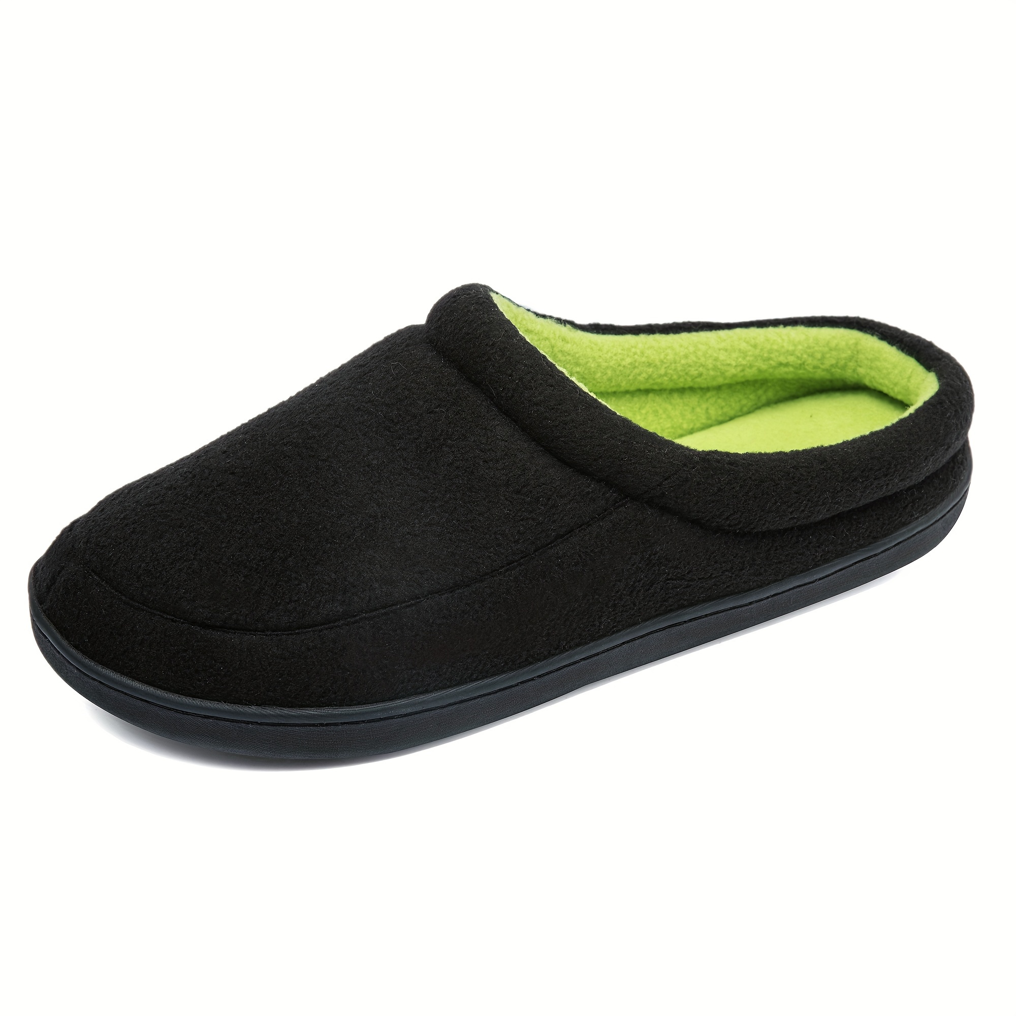 home slippers cozy house slippers anti skid slip on shoes indoor for men winter shoes plus sizes available details 1