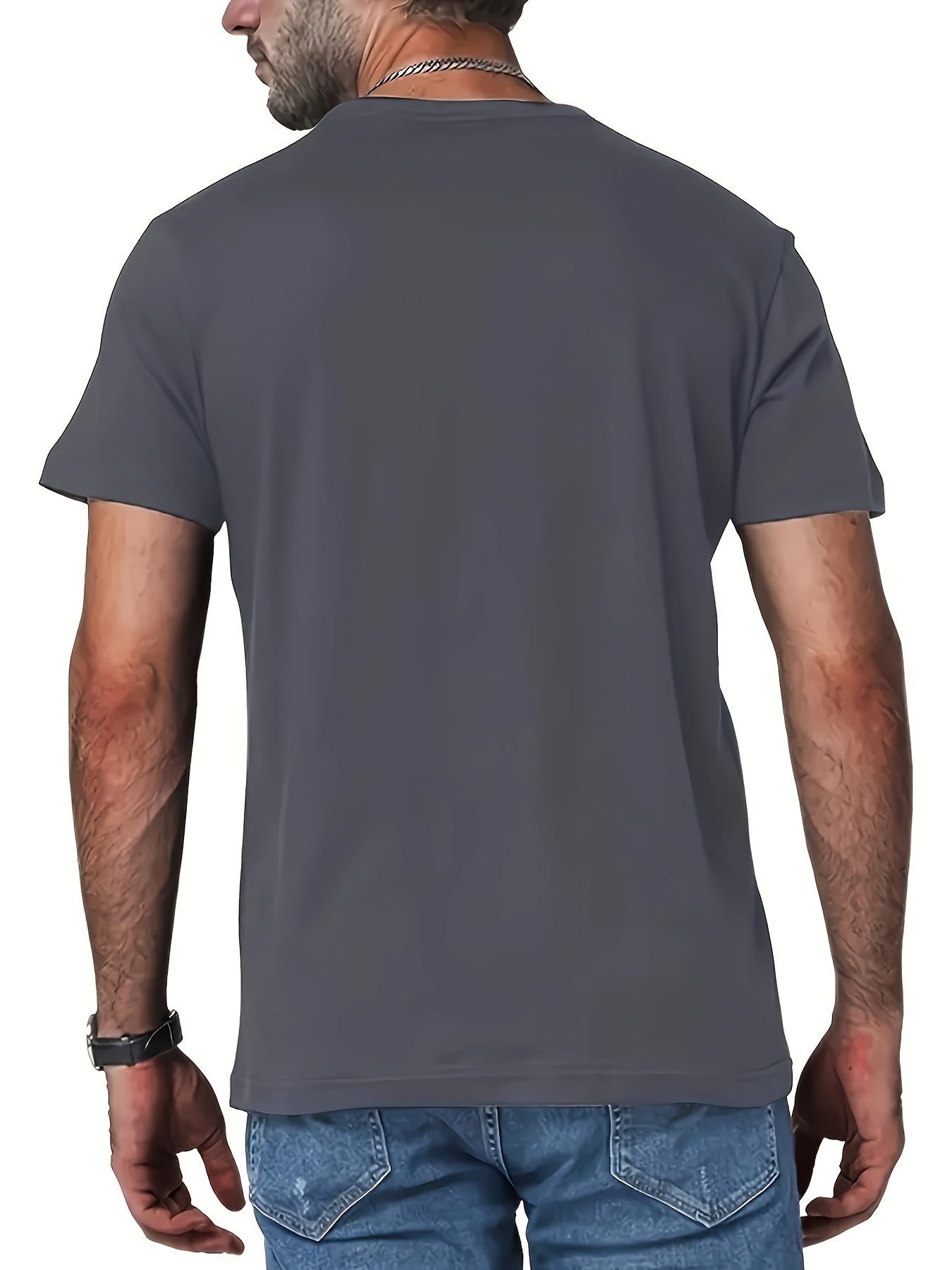 fashion letter print mens short sleeve t shirt crew neck comfy casual summer clothing for men details 11