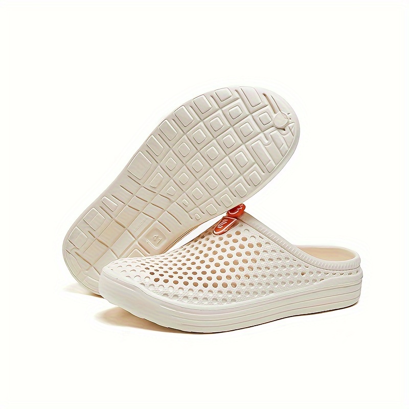 mens casual solid color slippers breathable non slip lightweight slippers for indoor bathroom bedroom garden gym details 18