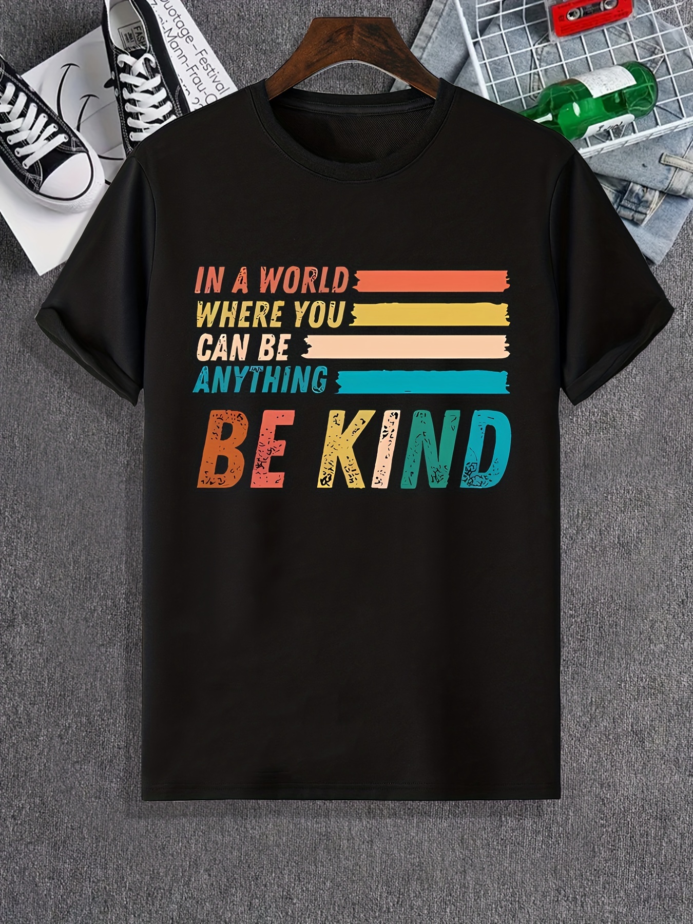 pride month letter pretty woman print mens graphic t shirt casual comfy tees for summer mens clothing details 15