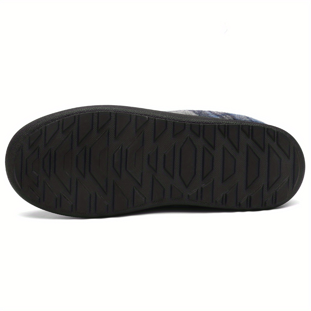 plaid home slippers soft plush cozy house slippers anti skid slip on shoes indoor for men winter shoes details 28