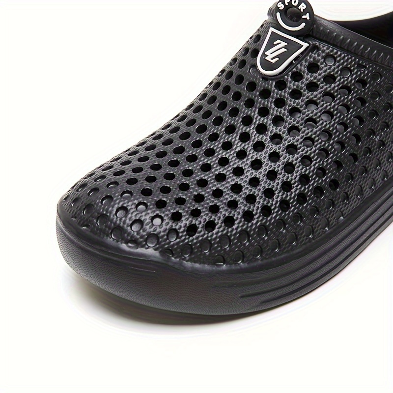 mens casual solid color slippers breathable non slip lightweight slippers for indoor bathroom bedroom garden gym details 28