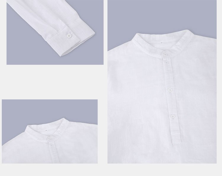 classic design cotton boat neck henley shirt mens casual fit vintage style long sleeve top for spring fall details 3