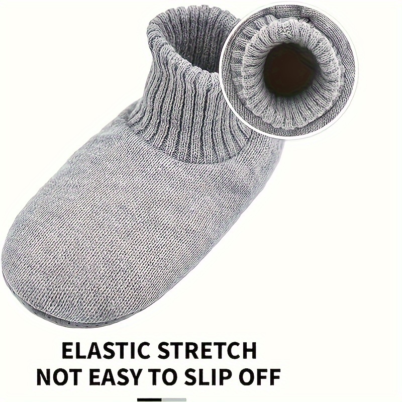 mens socks slipper soft cozy thick house indoor boot sock shoes with anti skid bottom soles spring autumn and winter details 5