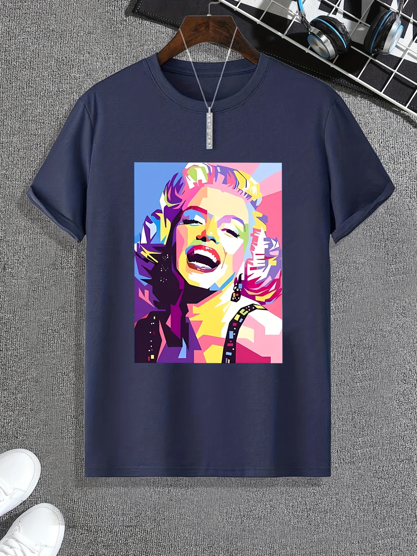 pride month letter pretty woman print mens graphic t shirt casual comfy tees for summer mens clothing details 30