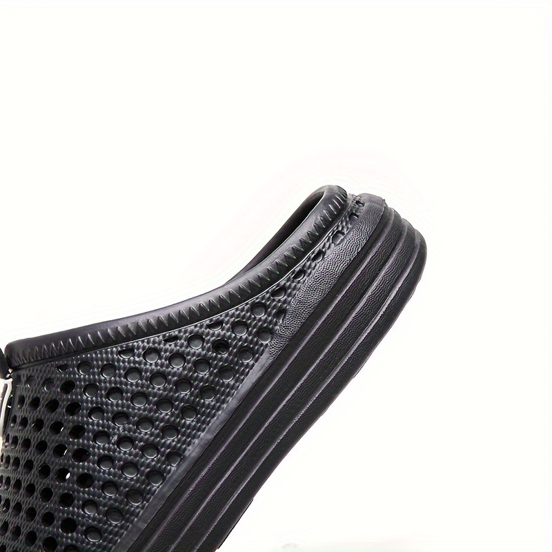 mens casual solid color slippers breathable non slip lightweight slippers for indoor bathroom bedroom garden gym details 26