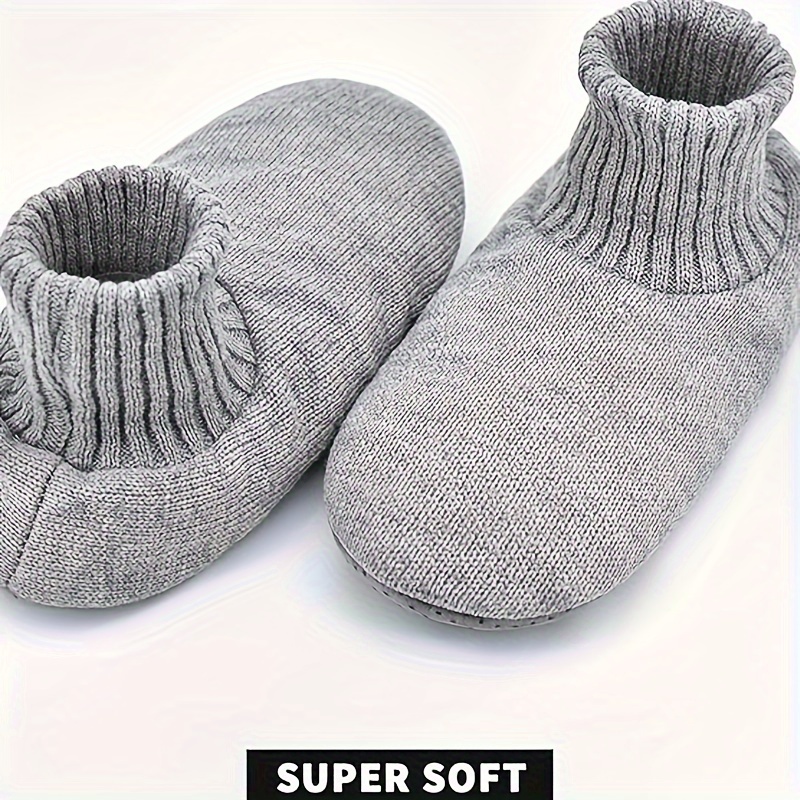 mens socks slipper soft cozy thick house indoor boot sock shoes with anti skid bottom soles spring autumn and winter details 0