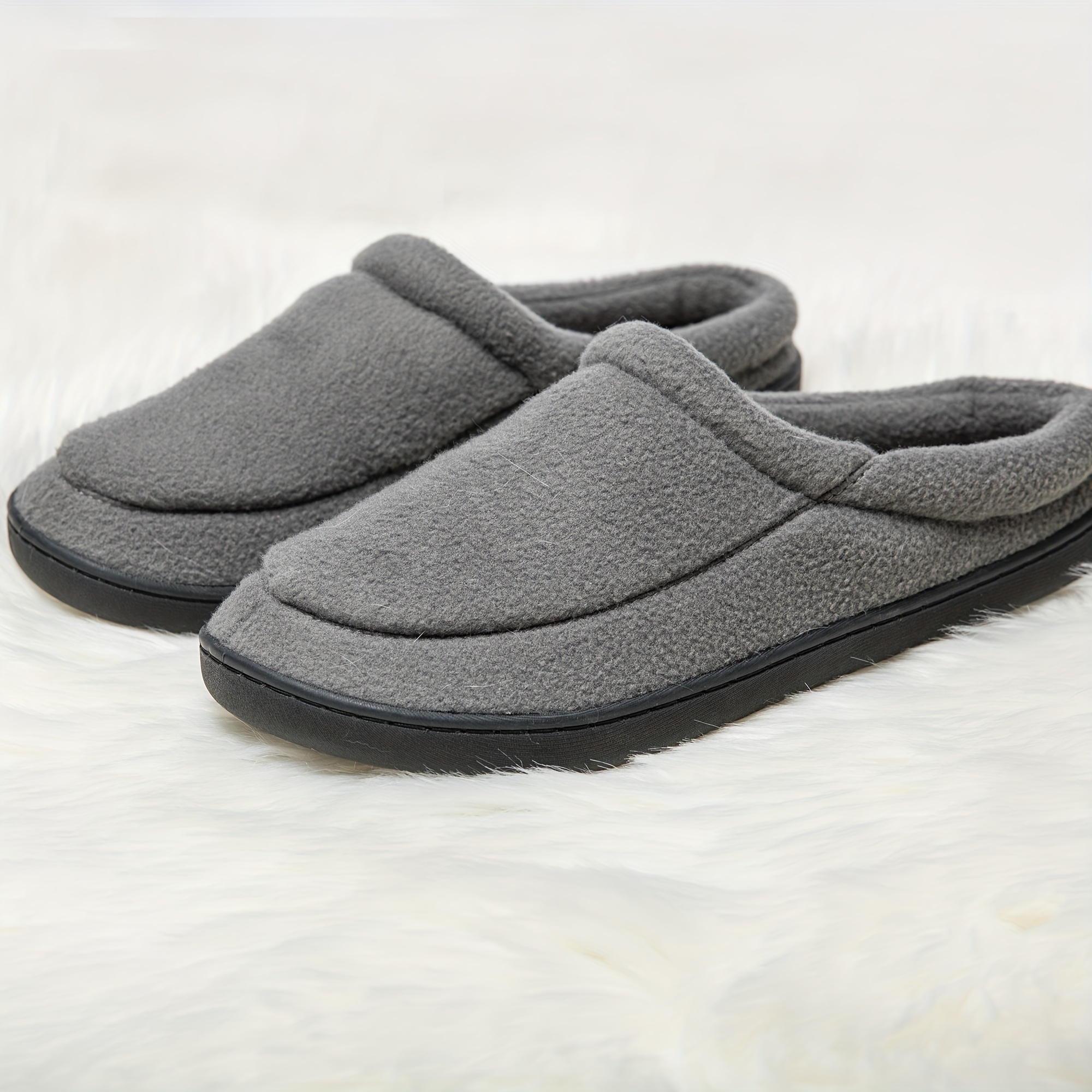home slippers cozy house slippers anti skid slip on shoes indoor for men winter shoes plus sizes available details 12