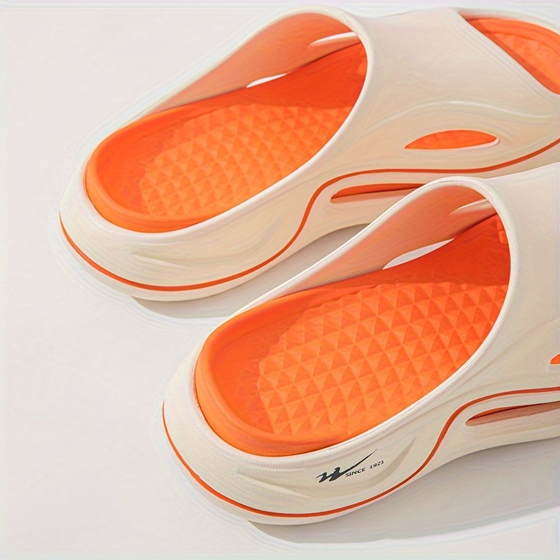 mens lightweight eva summer slides non slip quick drying open toe slippers for indoor outdoor walking and shower mens trendy beach slides details 11