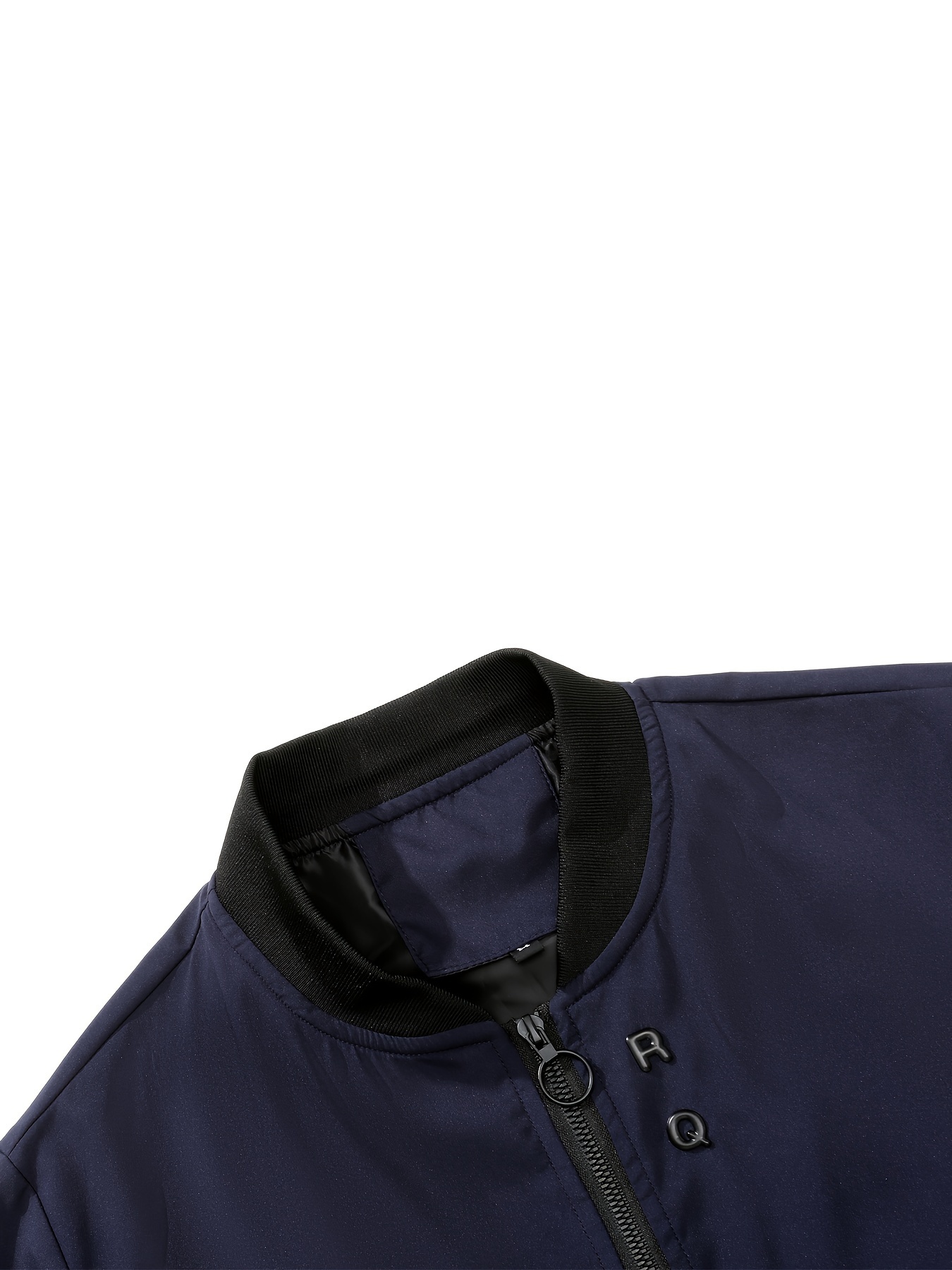 mens casual lightweight jacket with zipper pockets simple bomber jacket details 13