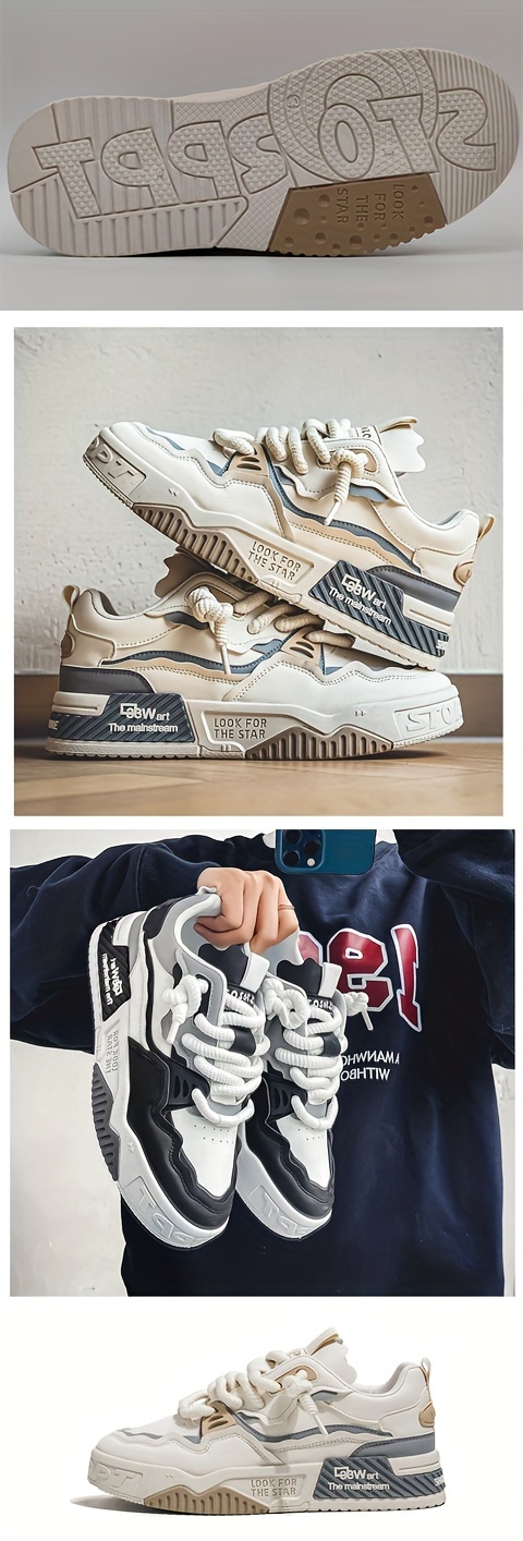 platform skateboard shoes men s trendy street style comfy details 0