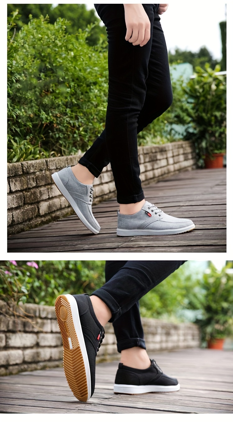 casual canvas shoes men s breathable lightweight anti skid details 1
