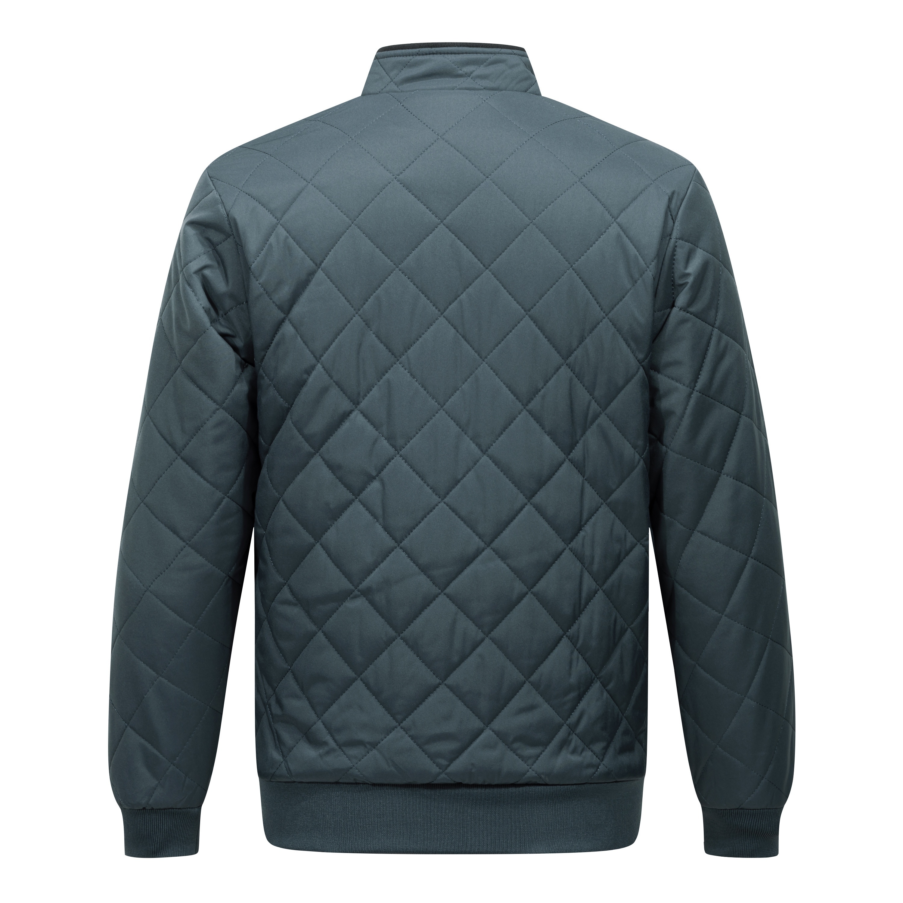 mens warm quilted jacket for fall winter details 7