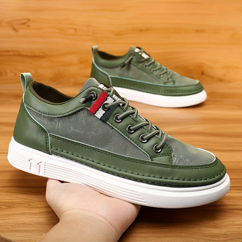 canvas skate shoes men s good grip breathable lace sneakers details 9