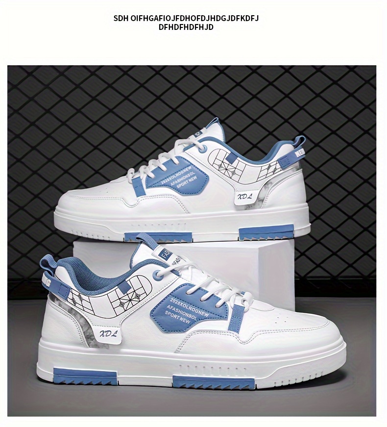 trendy skate shoes men s wear resistant non slip lace casual details 13