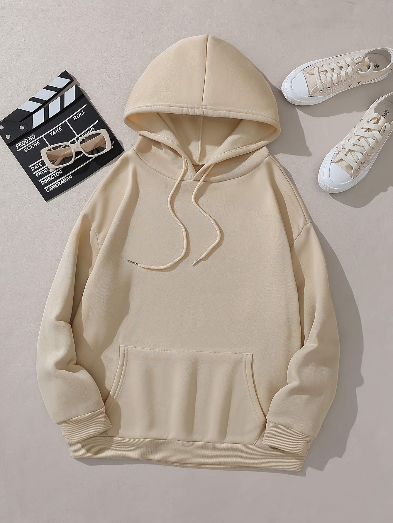 letter print hoodie casual pocket long sleeve drawstring hoodies sweatshirt womens clothing details 21