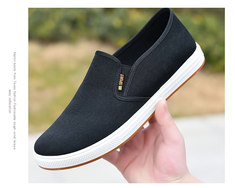 casual canvas shoes men s solid breathable lightweight non details 8