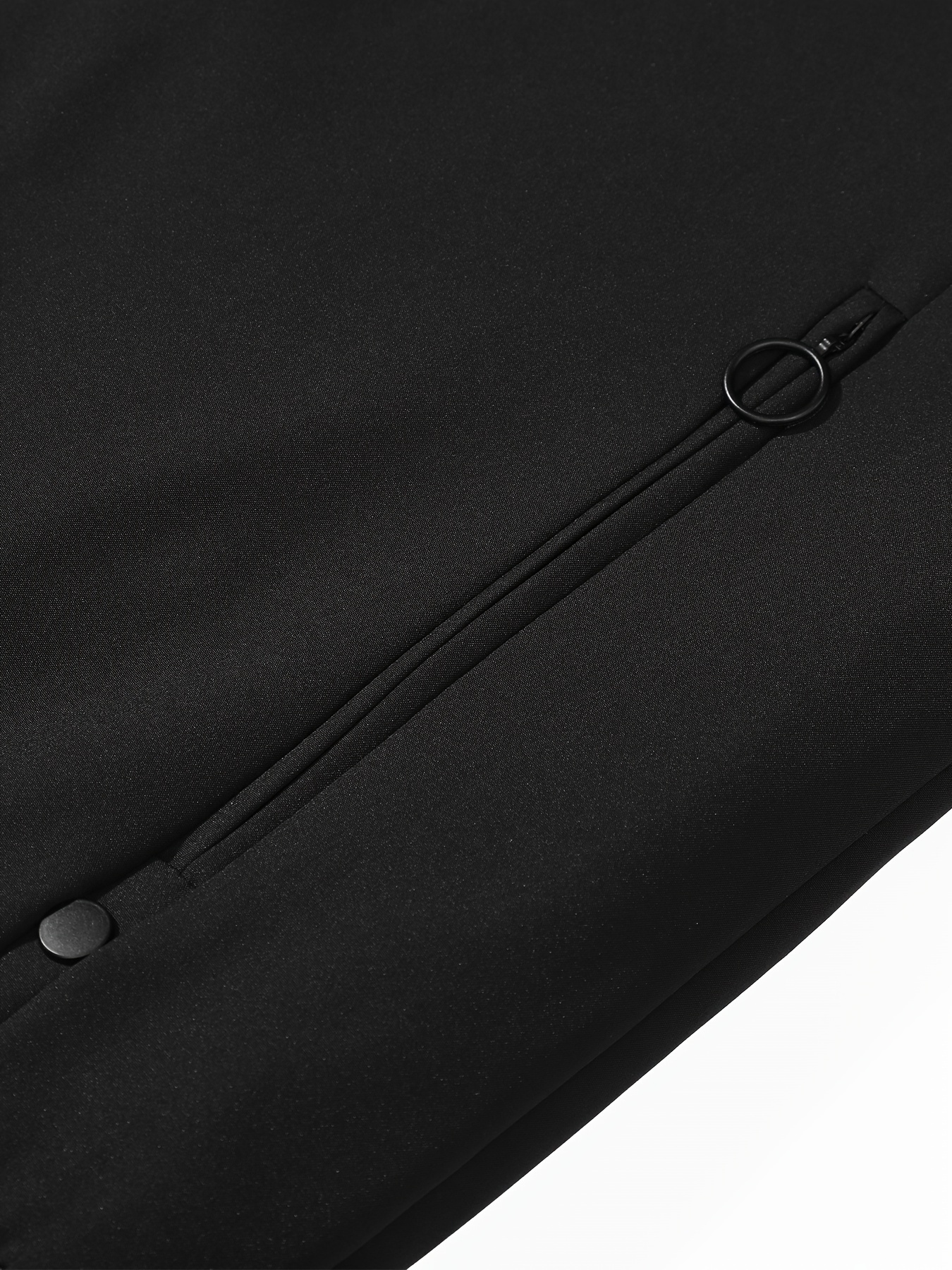 mens casual lightweight jacket with zipper pockets simple bomber jacket details 2