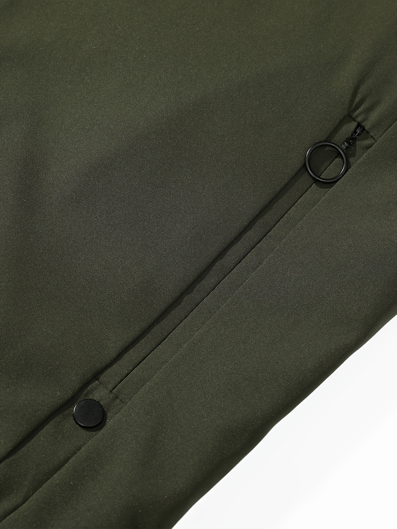 mens casual lightweight jacket with zipper pockets simple bomber jacket details 17