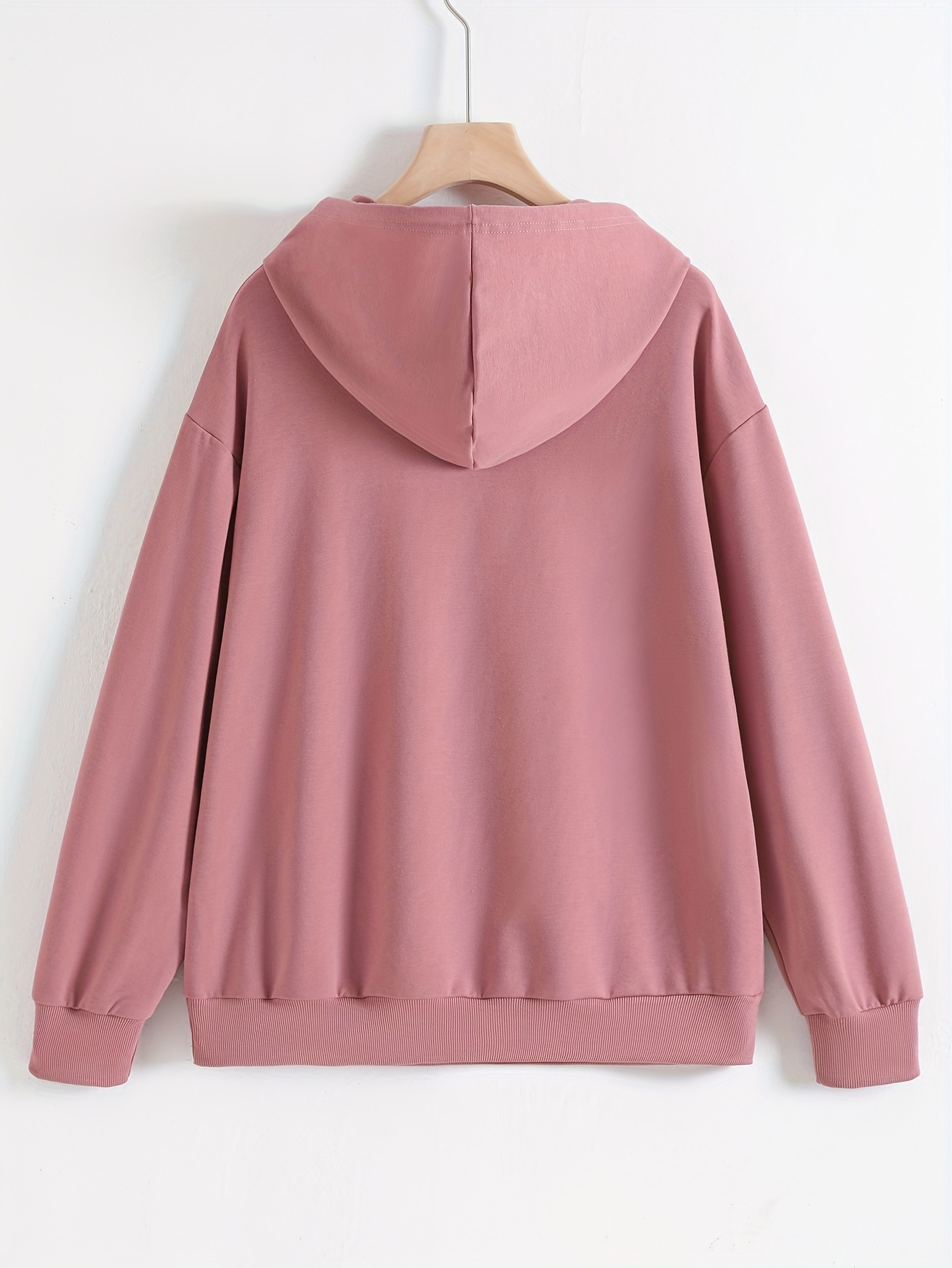 frenchie mom letter print hoodies casual long sleeve drawstring sweatshirt womens clothing details 1